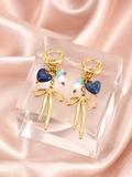 Boucles d'Oreilles Naïa Bleu
