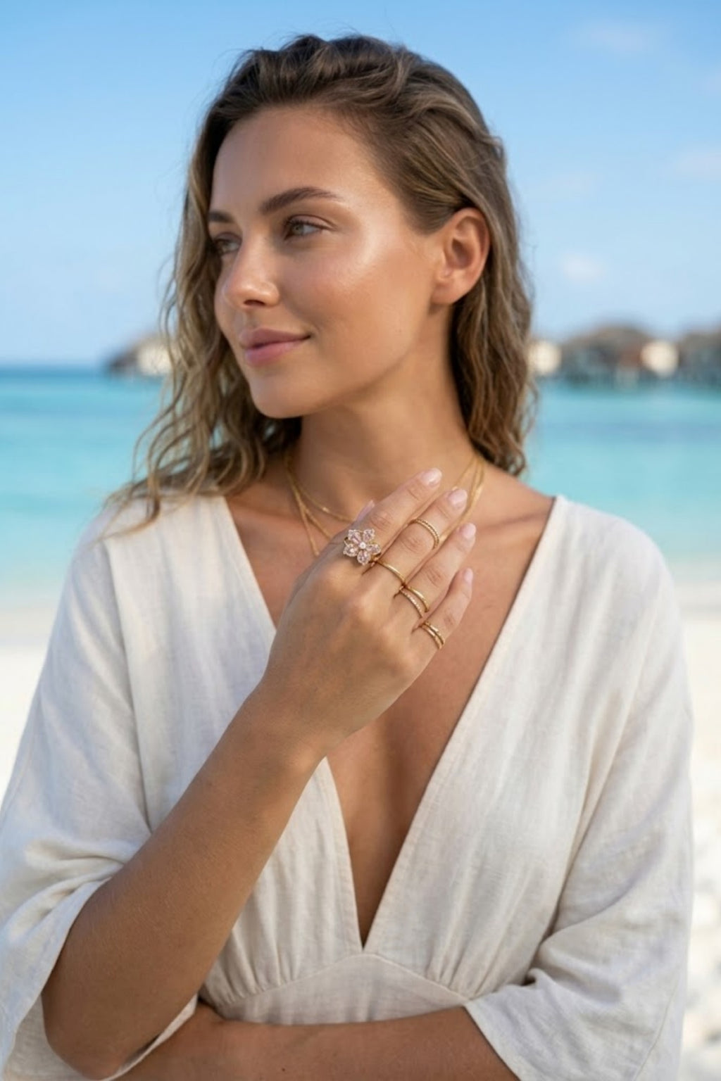 Bague Rosaé Rose - Anti Stress