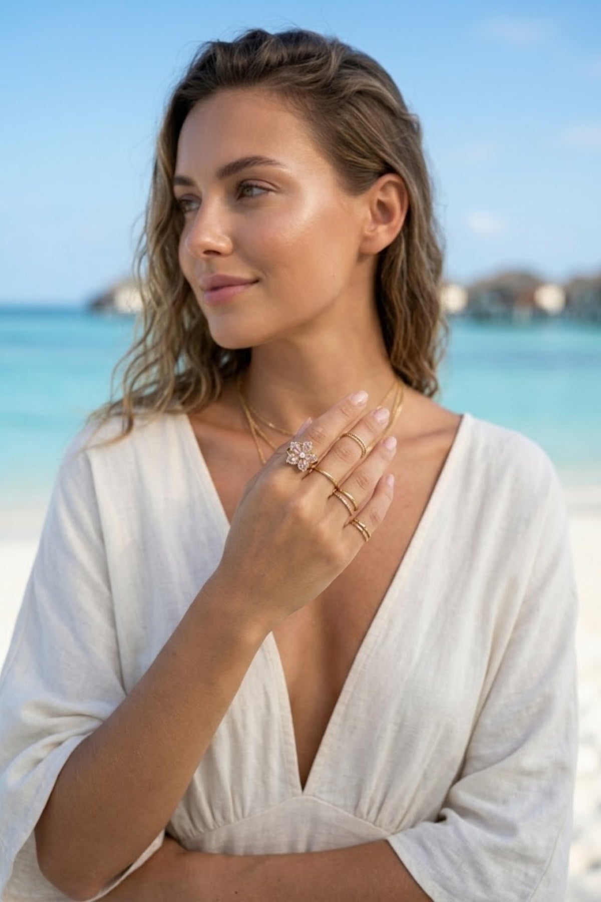 Bague Rosaé Rose - Anti Stress