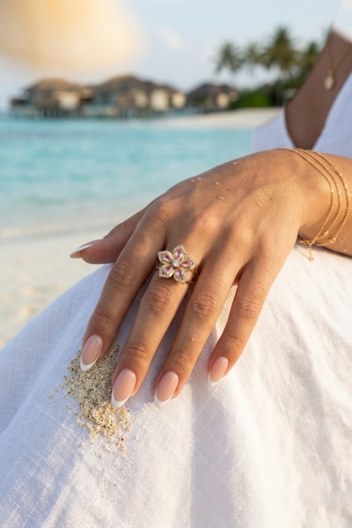 Bague Rosaé Rose - Anti Stress