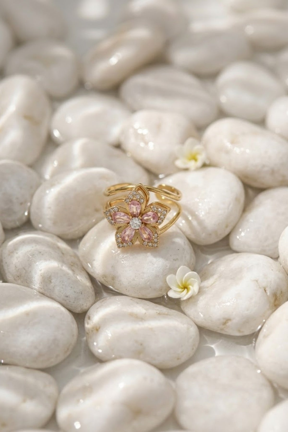 Bague Rosaé Rose - Anti Stress