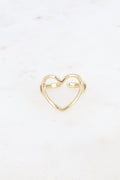 Bague Amoria - Coeur Doré