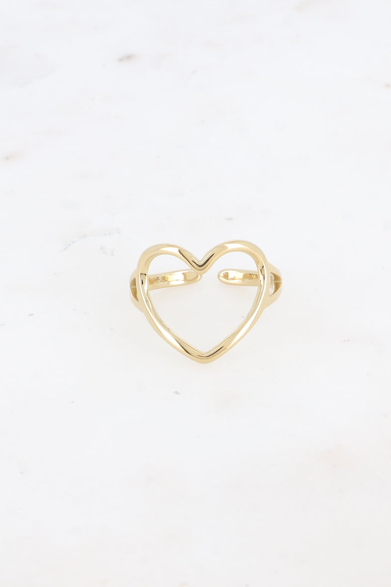 Bague Amoria - Coeur Doré