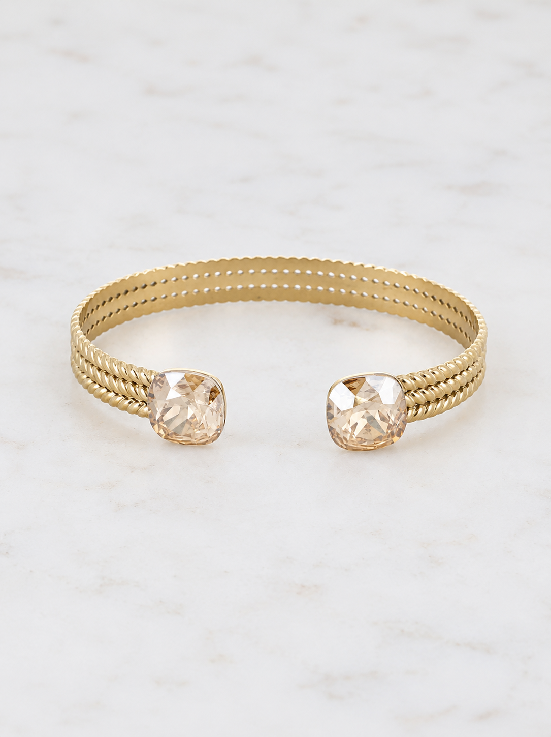 Jonc Cléopâtre Marron - Cristaux Swarovski®