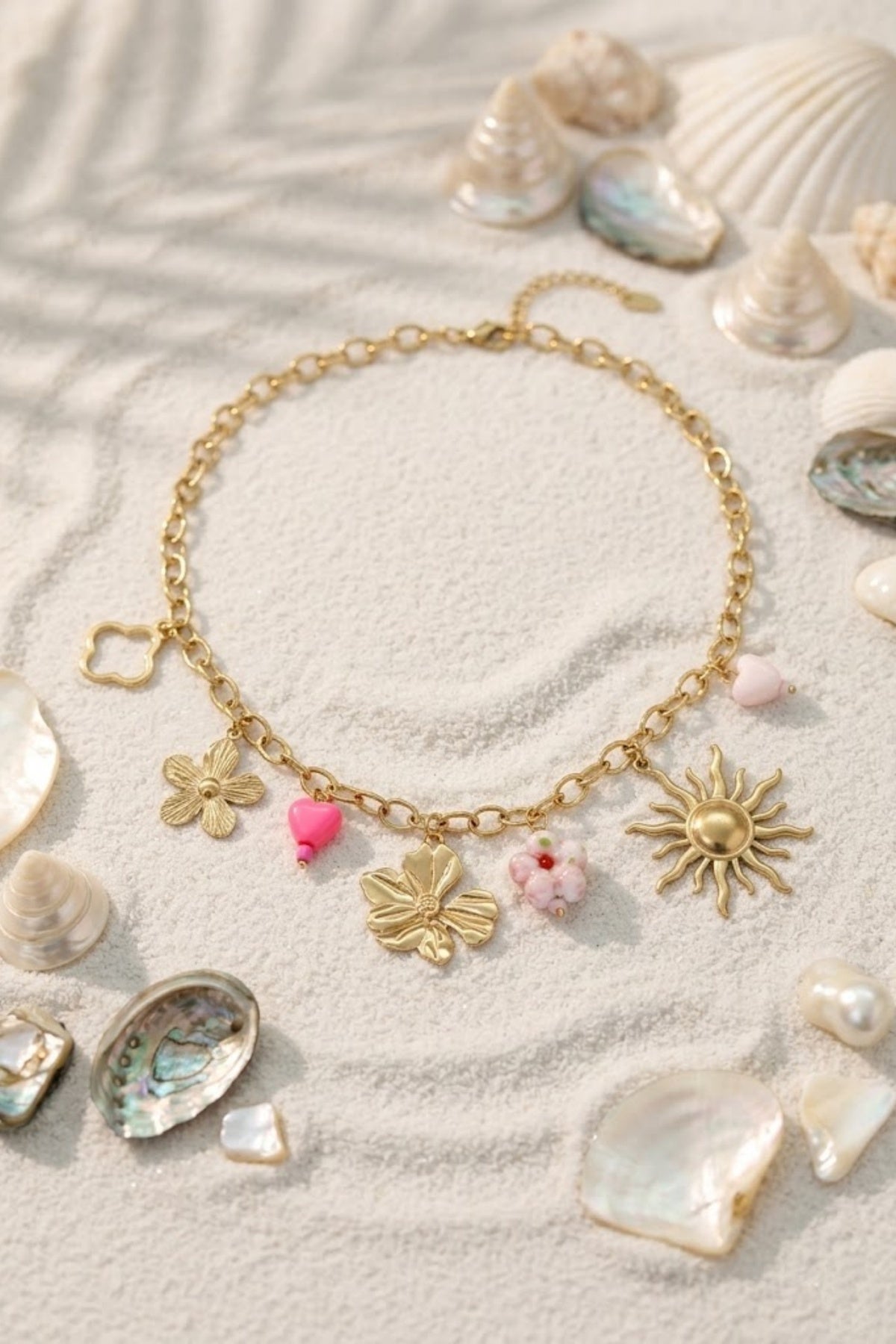 Collier Nina - Charms Fleur & Soleil