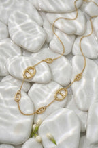 Sautoir Naomi - Collier long Maille Marine