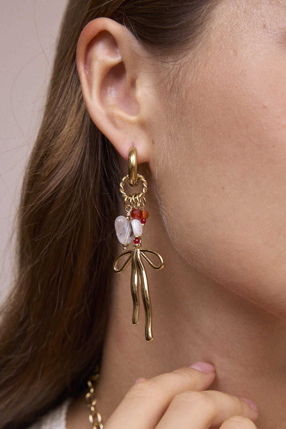 Boucles d'Oreilles Naïa Bleu